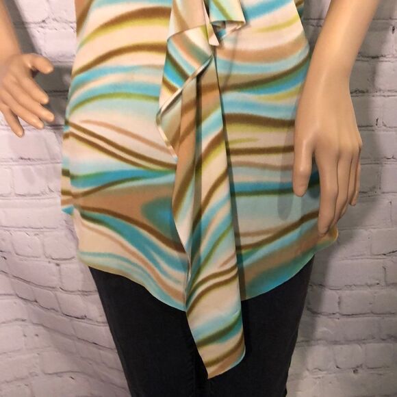 Janette Vintage 1990s Y2K Beachy Sleeveless Top Or Swim Cover Up Medium - Picture 4 of 8